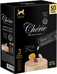 Cherie Cat Healthy Living Creamy Treats Mega Pack Chicken Selection