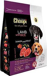 Choupi Junior & Adult Dog Small & Medium Breed Lamb with Rise