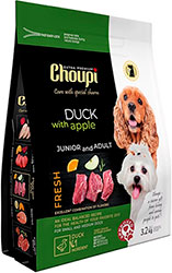 Choupi Junior & Adult Dog Small & Medium Breed Duck with Apple