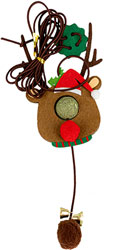 Christmas Toys Игрушка "Рождественский олень" с кошачьей мятой и веревкой для кошек