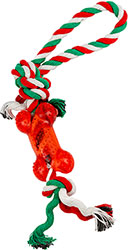 Christmas Toys Игрушка "Рождественский канат с косточкой" для собак