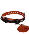 Collar Soft Ошейник с металлическими украшениями для собак, черный