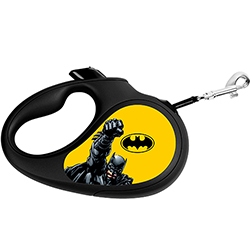 Collar WAUDOG Повідець-рулетка "Бетмен жовтий" для собак, стрічка, 5 м