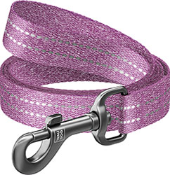 Collar WAUDOG Re-cotton Повідець із відновленої бавовни для собак, фіолетовий