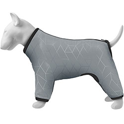 Collar WAUDOG Clothes Дождевик светоотражающий для собак, серый