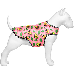Collar WAUDOG Clothes Курточка-накидка "Авокадо на рожевому" для собак