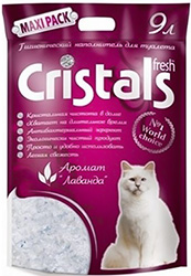 Cristals Fresh Силикагелевый наполнитель с ароматом лаванды