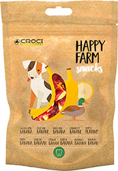 Croci Happy Farm Рулетики с уткой и бананом для собак