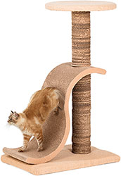 Croci Papercat Lounge Когтеточка-столбик с волной из картона