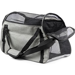 D&M Pets Сумка-переноска Cross-Body для кошек и собак, серая