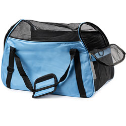 D&M Pets Сумка-переноска Cross-Body для кошек и собак, голубая