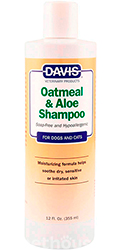 Davis Oatmeal & Aloe Shampoo Гипоаллергенный шампунь для кошек и собак
