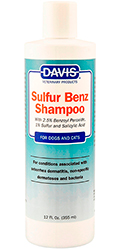 Davis Sulfur Benz Shampoo Шампунь для кошек и собак при себорее