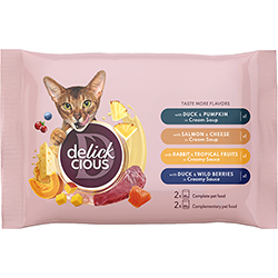 Delickcious Набір №2 вологого корму для дорослих котів