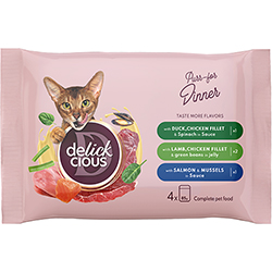 Delickcious Набір №3 вологого корму для дорослих котів