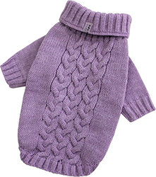 Dogs Bomba В'язаний светр "Косичка" для собак, лавандовий Dogs Bomba В'язаний светр "Косичка" для собак, лавандовий