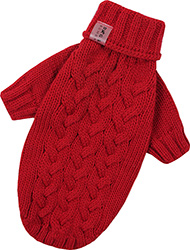 Dogs Bomba В'язаний светр "Косичка" для собак, червоний