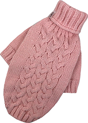 Dogs Bomba Вязаный свитер "Косичка" для собак, персик