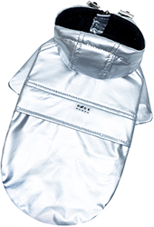 Dogs Bomba Дощовик "Вініл" для собак, срібний