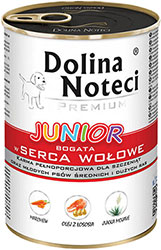Dolina Noteci Premium Cans Junior rich in Beef hearts