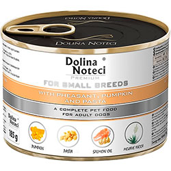 Dolina Noteci Premium Cans Adult Small Breeds with Pheasant, Pumpkin and Pasta
