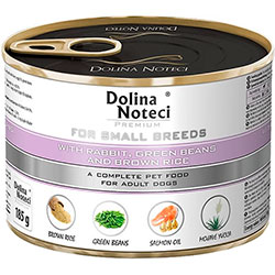 Dolina Noteci Premium Cans Adult Small Breeds with Rabbit, Beans and Brown rice