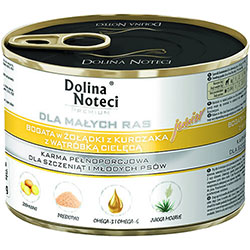 Dolina Noteci Premium Cans Junior Small Breeds rich in Chicken stomachs with Calf liver
