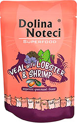 Dolina Noteci Superfood Cat Pouch Adult Veal with Lobster & Shrimp