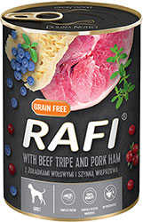 Dolina Noteci Rafi Cans Adult with Beef tripe and Pork ham