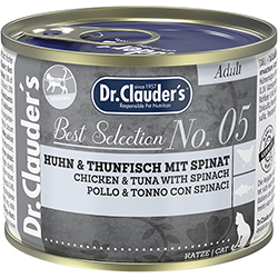 Dr. Clauder's Best Selection №5 Курица и тунец со шпинатом для кошек