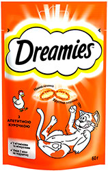 Dreamies Chicken Подушечки з куркою для котів