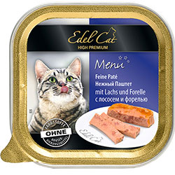 Edel Cat Паштет с лососем и форелью для кошек