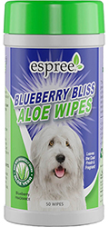 Espree Blueberry Bliss Wipes Влажные салфетки с экстрактом черники для собак