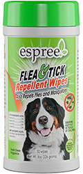 Espree Flea & Tick Wipes Салфетки для дополнительной защиты от блох и клещей