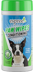 Espree Paw Wipes Влажные салфетки для очистки лап кошек и собак