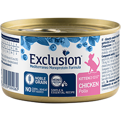 Exclusion Noble Grain Kitten Chicken Cans