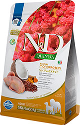 Farmina N&D Quinoa Dog Adult Medium & Maxi Skin & Coat Quail & Coconut