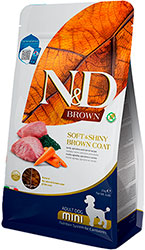 Farmina N&D Brown Dog Adult Mini Lamb, Spirulina & Carrot