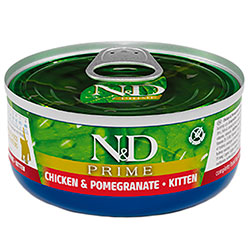 Farmina N&D Prime Grain Free Kitten Chicken & Pomegranate Cans