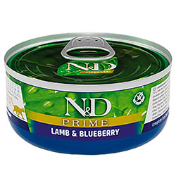 Farmina N&D Prime Grain Free Cat Adult Lamb & Blueberry Cans