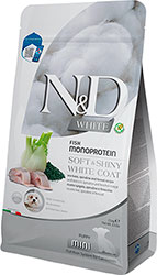 Farmina N&D White Puppy Mini Sea Bass, Spirulina & Fennel