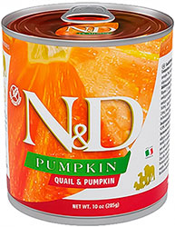 Farmina N&D Pumpkin Grain Free Dog Adult Quail & Pumpkin Cans Farmina N&D Pumpkin Grain Free Dog Adult Quail & Pumpkin Cans