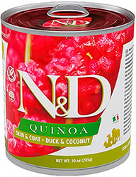 Farmina N&D Quinoa Dog Adult Skin & Coat Duck & Coconut Cans Farmina N&D Quinoa Dog Adult Skin & Coat Duck & Coconut Cans
