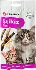 Flamingo Stikiz Fish Жевательные палочки с рыбой для кошек
