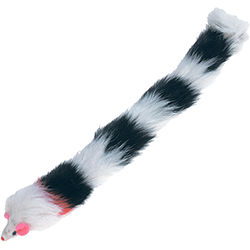 Flamingo Mouse Multicolor Мишка з довгим пухнастим хвостом для котів