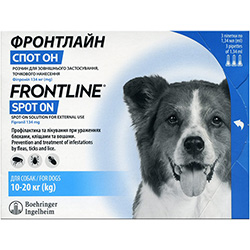 Frontline Спот он для собак весом от 10 до 20 кг