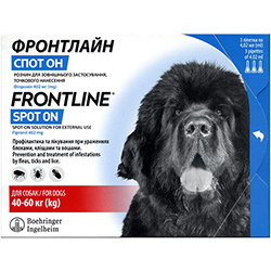 Frontline Спот он для собак весом от 40 до 60 кг