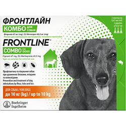 Frontline Комбо для собак весом от 2 до 10 кг