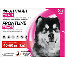 Frontline Tri-Act для собак весом от 40 до 60 кг
