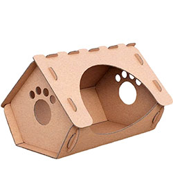FuTuFu Pets Картонный домик "Усолаподом" для кошек